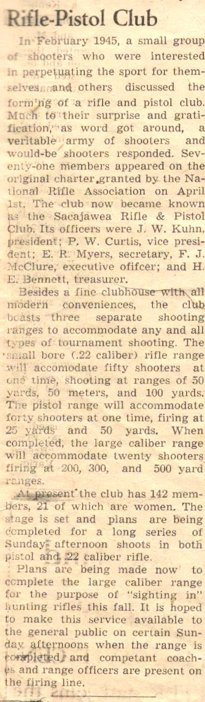 9/3/45 Villager - Page 4 ~ Rifle & Pistol Club