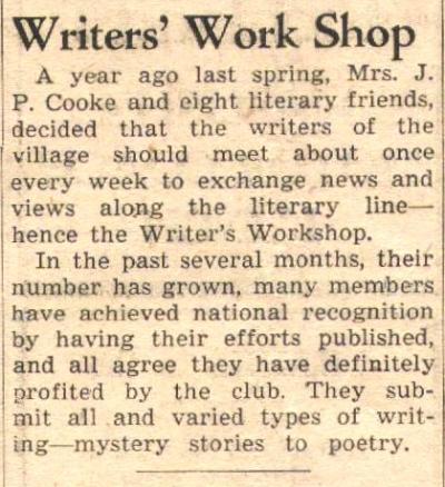 9/3/45 Villager - Page 7 ~ Writers' Work Shop
