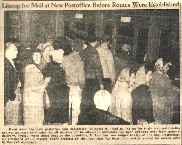 9/3/45 Villager - Page 7 ~ Long Lines at Post Office
