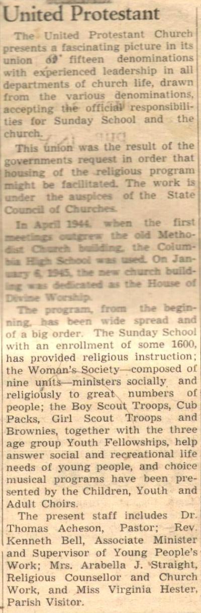 9/3/45 Villager - Page 8 ~ United Protestant